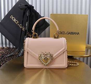 Fortok Dolce & Gabbana Devotion Bag Pink 19X4.5X13cm