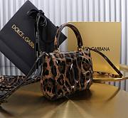 Fortok Dolce & Gabbana DG Girls Top Handle Leopard Print Bag 13.5*17.5*6.5cm - 6