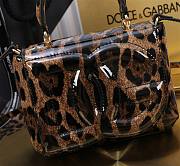 Fortok Dolce & Gabbana DG Girls Top Handle Leopard Print Bag 13.5*17.5*6.5cm - 2