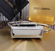 Fortok Dolce & Gabbana DG Girls Top Handle Shining Silver Bag 13.5*17.5*6.5cm  - 4