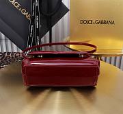 Fortok Dolce & Gabbana DG Girls Top Handle Shining Rouge Bag 13.5*17.5*6.5cm  - 4