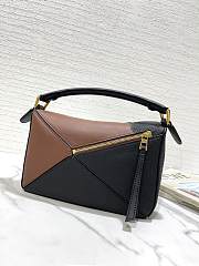 Fortok Loewe x Studio Ghibli Collection Susuwatari Mini Puzzle Brown Crossbody Bag 24*16*10cm - 5