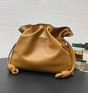 Fortok Loewe Flamenco clutch Brown 30*24.5*10.5cm  - 5