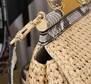 Fortok Dolce & Gabbana DG Sicily Raffia And Python Pattern Bag 18x11x6cm - 5