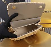 Fortok Dolce & Gabbana DG Sicily Raffia And Python Pattern Bag 20x16x8cm  - 3