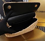 Fortok Dolce & Gabbana DG Sicily Raffia And Python Pattern Bag 25x17x9cm - 3