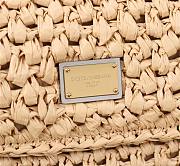 Fortok Dolce & Gabbana DG Sicily Raffia And Python Pattern Bag 25x17x9cm - 4