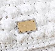 Fortok Dolce & Gabbana Small Sicily Raffia Crochet Bag White 25x17x9cm - 6