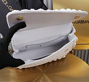 Fortok Dolce & Gabbana Small Sicily Raffia Crochet Bag White 25x17x9cm - 4