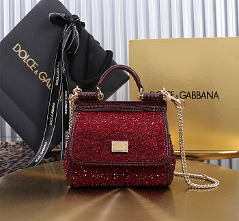 Fortok Dolce & Gabbana Sicily With Gemstone Red 14 x 16 x 6 cm
