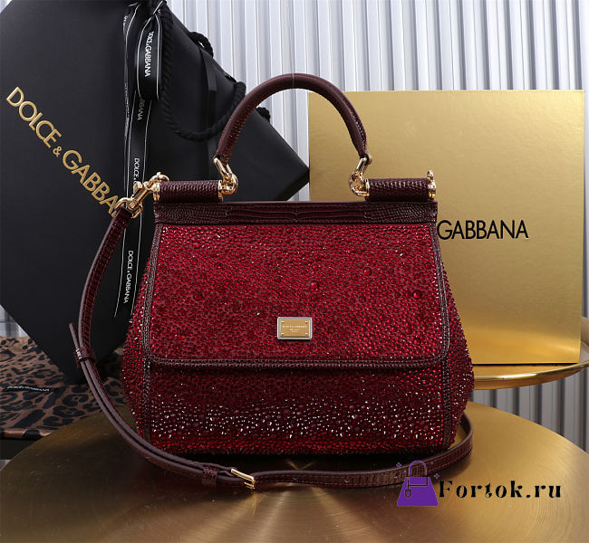 Fortok Dolce & Gabbana Sicily With Gemstone Red 20 x 16 x 8 cm - 1