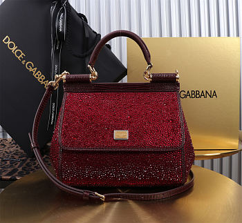 Fortok Dolce & Gabbana Sicily With Gemstone Red 20 x 16 x 8 cm