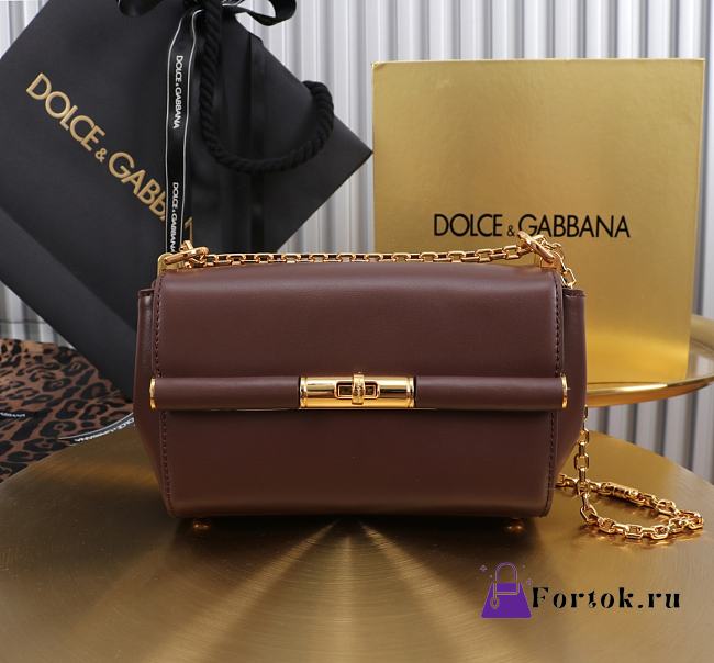 Fortok Dolce & Gabbana Marlene Brown 18*10.6*7cm - 1