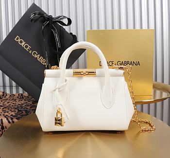 Fortok Dolce & Gabbana DG Mini Marlene Day Bag White 19*13.5*7cm