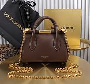 Fortok Dolce & Gabbana DG Mini Marlene Day Bag Brown 19*13.5*7cm - 4