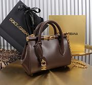 Fortok Dolce & Gabbana DG Mini Marlene Day Bag Brown 19*13.5*7cm - 2
