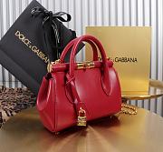 Fortok Dolce & Gabbana DG Mini Marlene Day Bag Red 19*13.5*7cm - 4