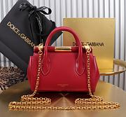 Fortok Dolce & Gabbana DG Mini Marlene Day Bag Red 19*13.5*7cm - 3