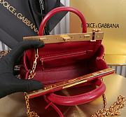 Fortok Dolce & Gabbana DG Mini Marlene Day Bag Red 19*13.5*7cm - 2