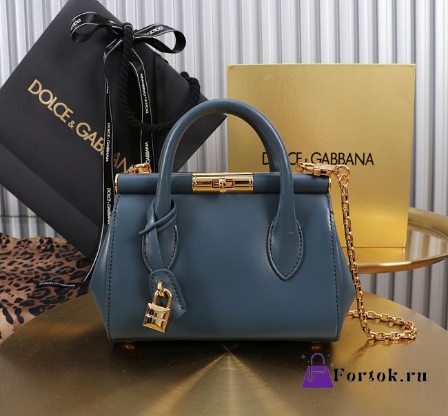Fortok Dolce & Gabbana DG Mini Marlene Day Bag Blue 19*13.5*7cm - 1
