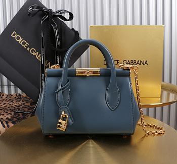Fortok Dolce & Gabbana DG Mini Marlene Day Bag Blue 19*13.5*7cm