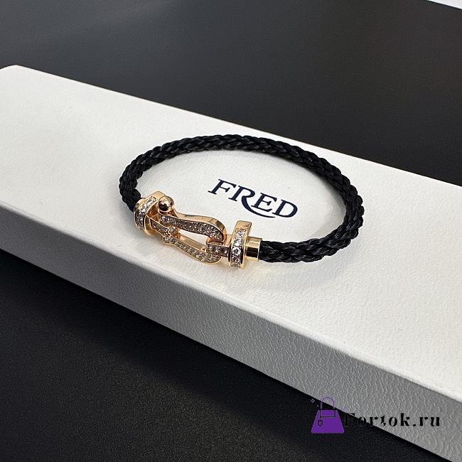 Fortok Fred Force 10 bracelet Black And Gold With Diamond  - 1