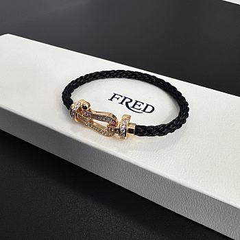 Fortok Fred Force 10 bracelet Black And Gold With Diamond 