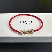 Fortok Fred Force 10 bracelet Red And Gold With Diamond - 1