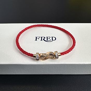Fortok Fred Force 10 bracelet Red And Gold With Diamond
