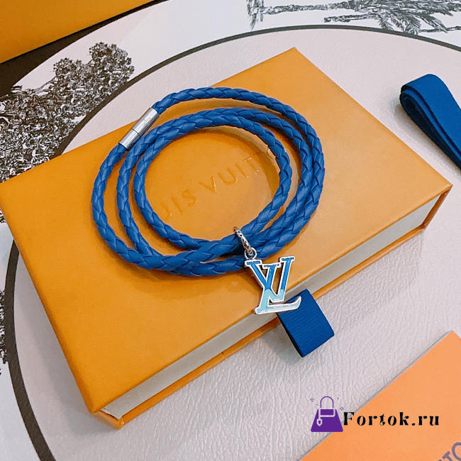 Fortok Louis Vuitton Monogram Play Bracelet LV Blue - 1