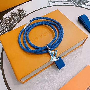 Fortok Louis Vuitton Monogram Play Bracelet LV Blue