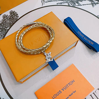 Fortok Louis Vuitton Monogram Play Bracelet LV Gold
