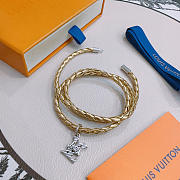 Fortok Louis Vuitton Monogram Play Bracelet LV Gold - 6