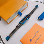 Fortok Louis Vuitton S-Lock Double Tour Bracelet Blue - 4