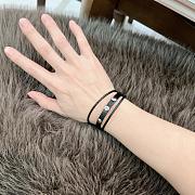 Fortok Louis Vuitton Men's Monogram Eclipse Taiga Loop It Bracelet in Black - 2