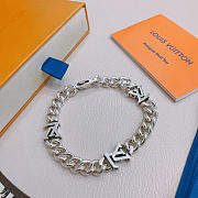 Fortok Louis Vuitton Monogram Chain Bracelet Silver - 6