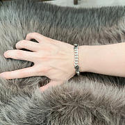 Fortok Louis Vuitton Monogram Chain Bracelet Silver - 4