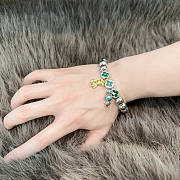 Fortok Louis Vuitton Monogram World Tour Bracelet Leaf Green - 6