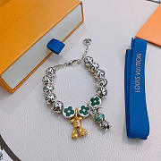 Fortok Louis Vuitton Monogram World Tour Bracelet Leaf Green - 5