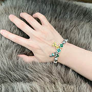 Fortok Louis Vuitton Monogram World Tour Bracelet Leaf Green - 2