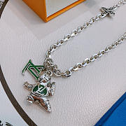 Fortok Louis Vuitton Maison Fondée en 1854 chain necklace  - 4