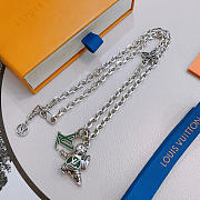 Fortok Louis Vuitton Maison Fondée en 1854 chain necklace  - 2