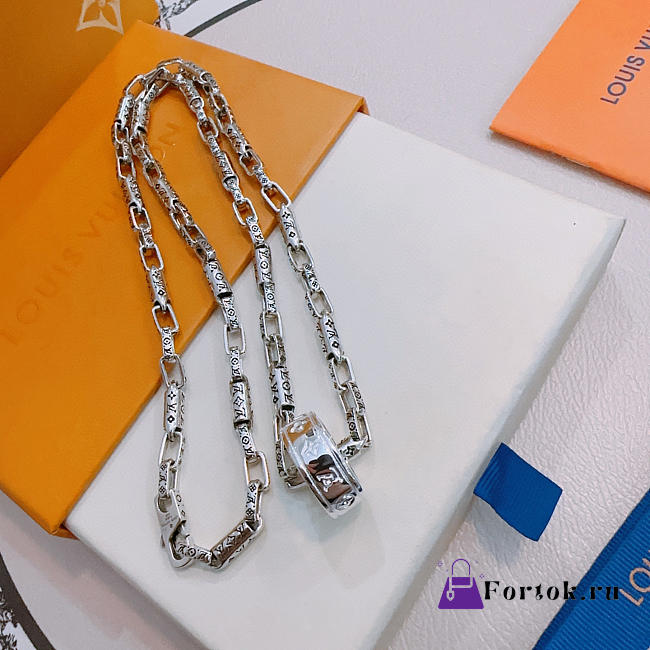 Fortok Louis Vuitton Necklace Charm Ring - 1