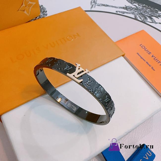 Fortok Louis Vuitton LV Bracelet Black - 1