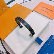 Fortok Louis Vuitton LV cuff bracelet Black - 5