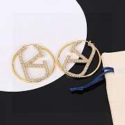 Fortok Valentino Gold Earrings With Diamond - 1