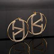 Fortok Valentino Gold Earrings With Diamond - 6