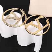 Fortok Valentino Gold Earrings With Diamond - 4