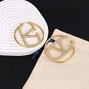 Fortok Valentino Gold Earrings With Diamond - 2