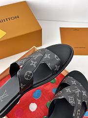Fortok Louis Vuitton Men Logo sandals Black  - 6